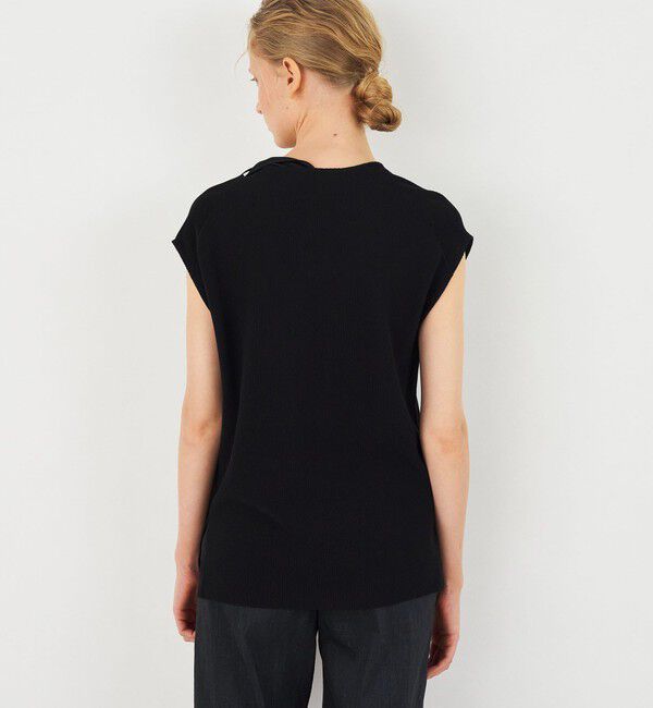 DES PRES「ファブリックコンビニット スカーフプルオーバー」|ニット・セーター|