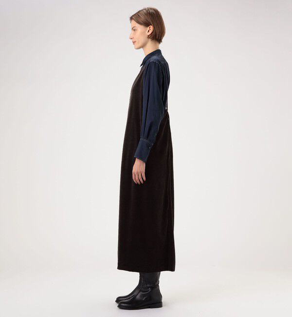 MACPHEE「コットンポリエステルベロア キャミソールワンピース」|ワンピース|