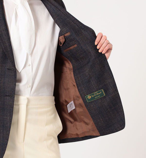 TOMORROWLAND collection「SILK AIR NAVY 2Bテーラードジャケット」|テーラードジャケット|