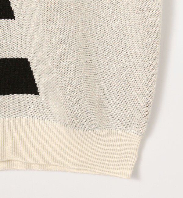 CABaN「CABaN コットンカシミヤジャカード JAZZ BORDER SAX クルーネックプルオーバー」|ニット・セーター|