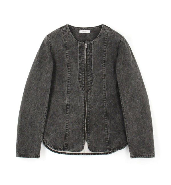 Edition「ガーメントウォッシュ ジップシャツ」|シャツ・ブラウス|19 ブラック