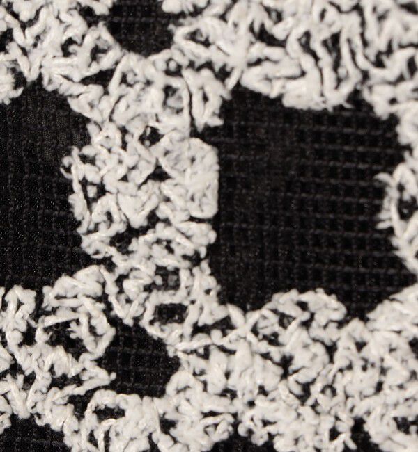 Ballsey「フラッフィーヤーンエンブロイダリー クルーネックジャケット」|ノーカラージャケット|