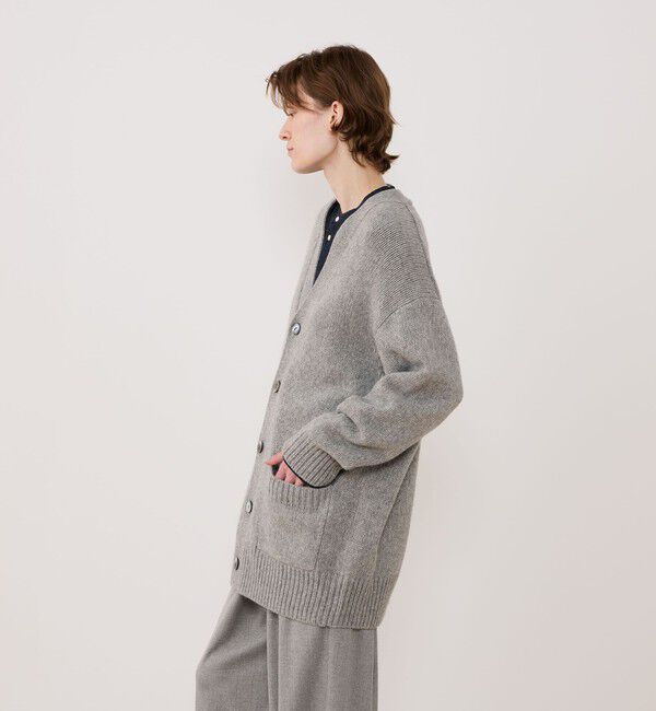 GALERIE VIE「ファインウール Vネックカーディガン」|カーディガン|