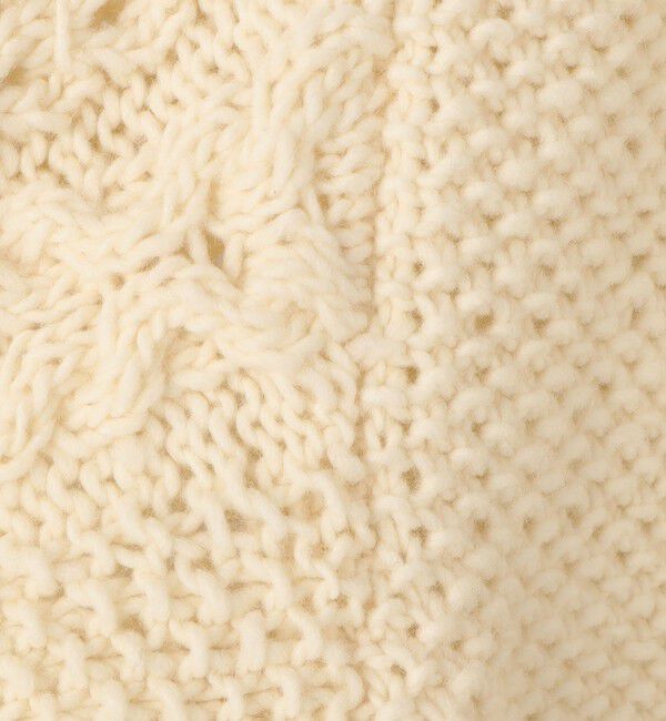 MACPHEE「ハンドニット キーネックプルオーバー」|ニット・セーター|