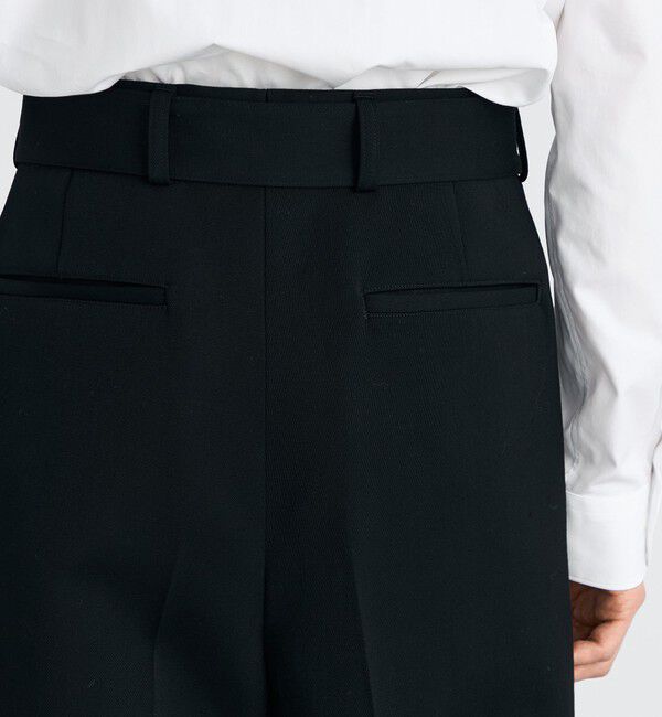 Edition「ウールビンテージサテン ベルトパンツ」|その他|