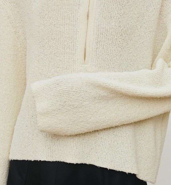 DES PRES「カールヤーンニット ハーフジッププルオーバー」|ニット・セーター|