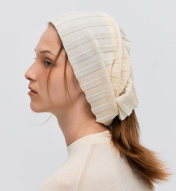 BACCA「スパークルファインウール ヘッドウォーマー」|ヘアバンド|