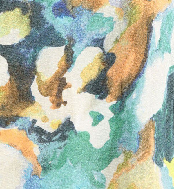 Ballsey「ミスティーフラワープリント バックリボンブラウス」|シャツ・ブラウス|