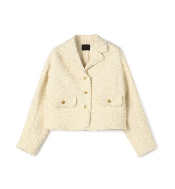 TOMORROWLAND collection「パンソッティ ショートテーラードジャケット」|テーラードジャケット|41 ライトベージュ