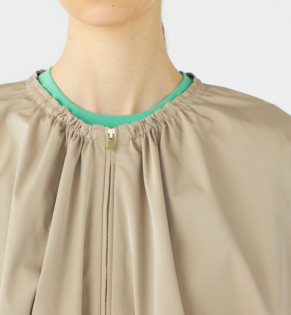 Ballsey「【WEB先行予約】ライトパウダリータフタ ギャザーブルゾン」|ブルゾン・スタジャン|