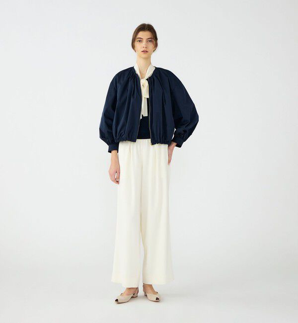 Ballsey「【WEB先行予約】ライトパウダリータフタ ギャザーブルゾン」|ブルゾン・スタジャン|