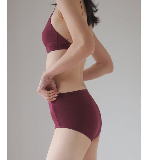 EMILYWEEK「【RESET】オーガニックコットン混 2WAYサニタリー（ベージュ、ボルドー）」|インナー|