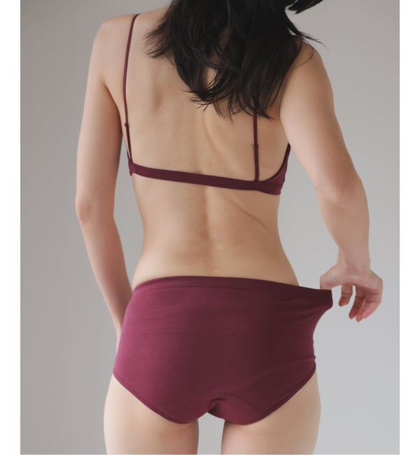 EMILYWEEK「【RESET】オーガニックコットン混 2WAYサニタリー（ベージュ、ボルドー）」|インナー|