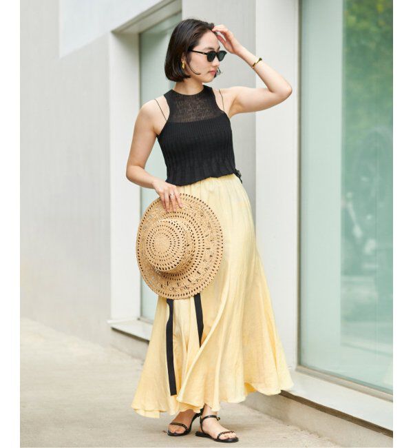 Plage「ENRICA / エンリカ SHEER RIB ノースリーブ」|ニット・セーター|