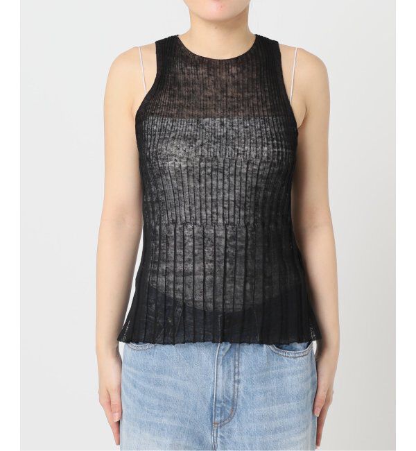 Plage「ENRICA / エンリカ SHEER RIB ノースリーブ」|ニット・セーター|