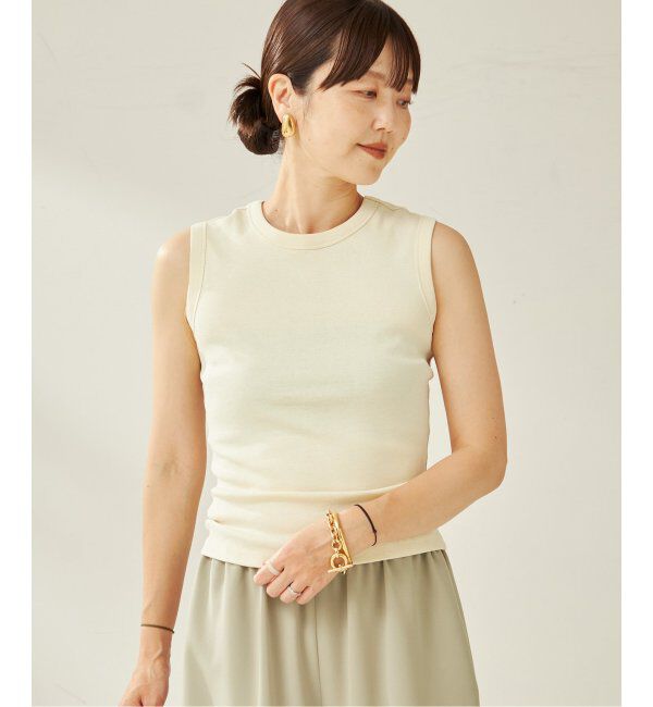 Plage「FLORE FLORE / フローレフローレ ESME タンクトップ」|Tシャツ・カットソー|ホワイト A