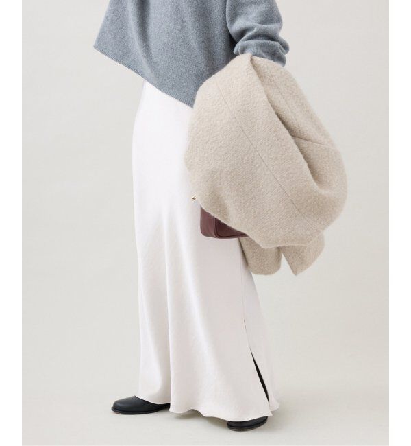 IENA「《追加9》ダブルサテンスカート」|スカート|