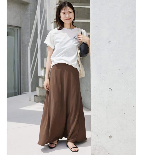 SLOBE IENA「《3サイズ展開/WEB限定/追加4》フィブリルマーメイドフレアスカート」|スカート|