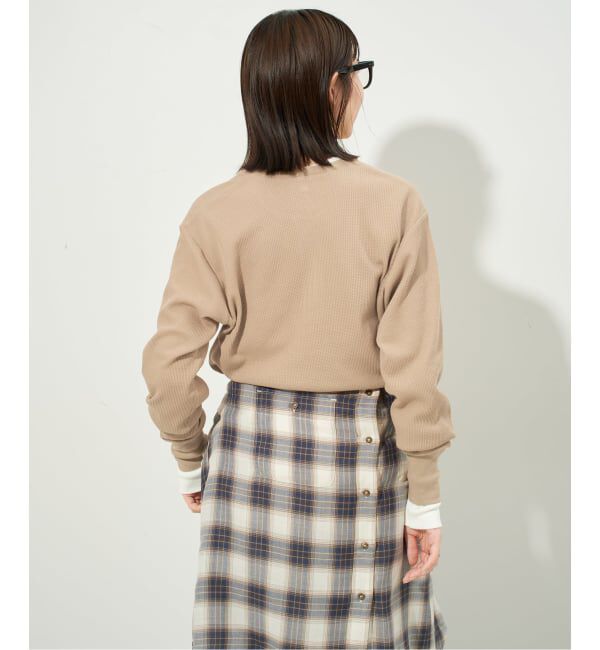 SLOBE IENA「HANES/ヘインズ SLOBE別注 WAFFLE 2パックカットソー」|Tシャツ・カットソー|