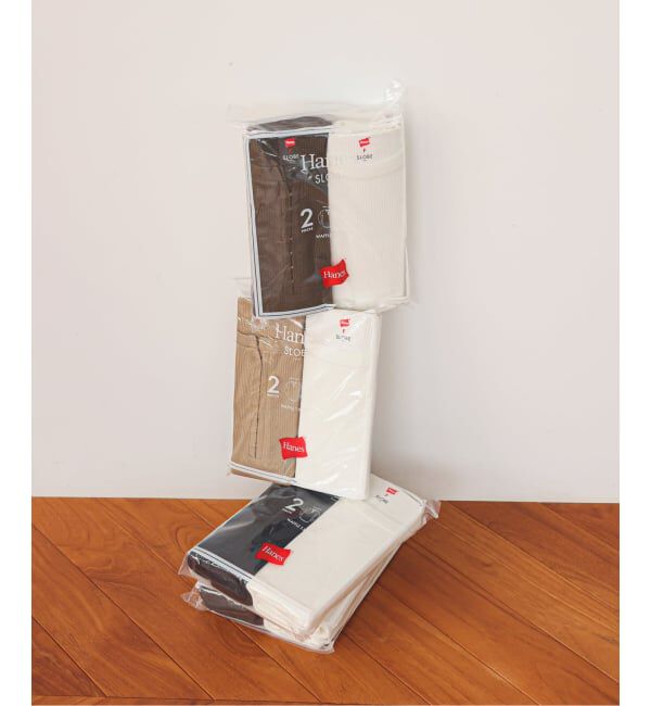 SLOBE IENA「HANES/ヘインズ SLOBE別注 WAFFLE 2パックカットソー」|Tシャツ・カットソー|