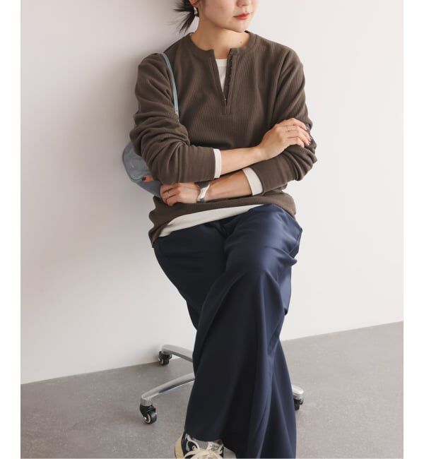 SLOBE IENA「HANES/ヘインズ SLOBE別注 WAFFLE 2パックカットソー」|Tシャツ・カットソー|