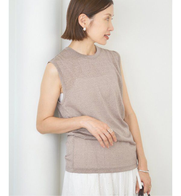 IENA「ラメ ノースリーブ」|Tシャツ・カットソー|