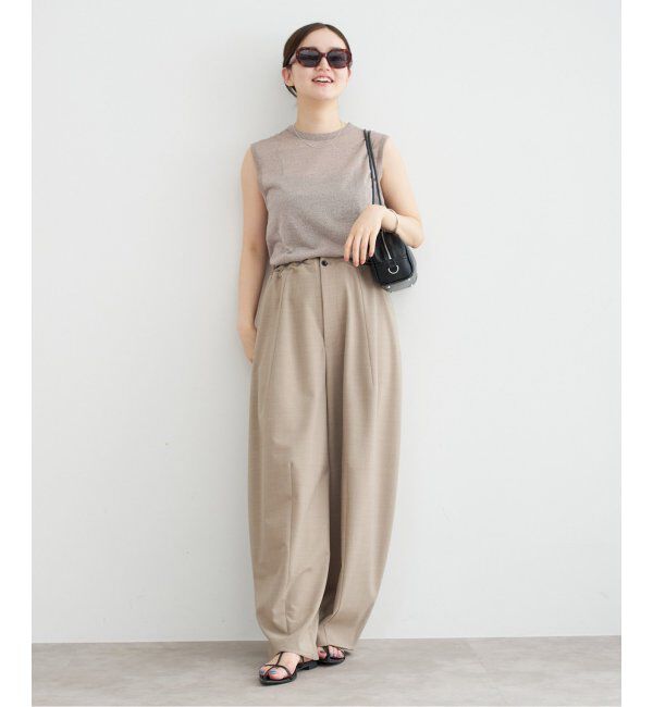 IENA「ラメ ノースリーブ」|Tシャツ・カットソー|