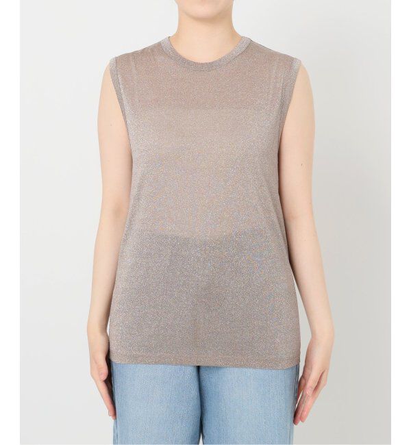 IENA「ラメ ノースリーブ」|Tシャツ・カットソー|