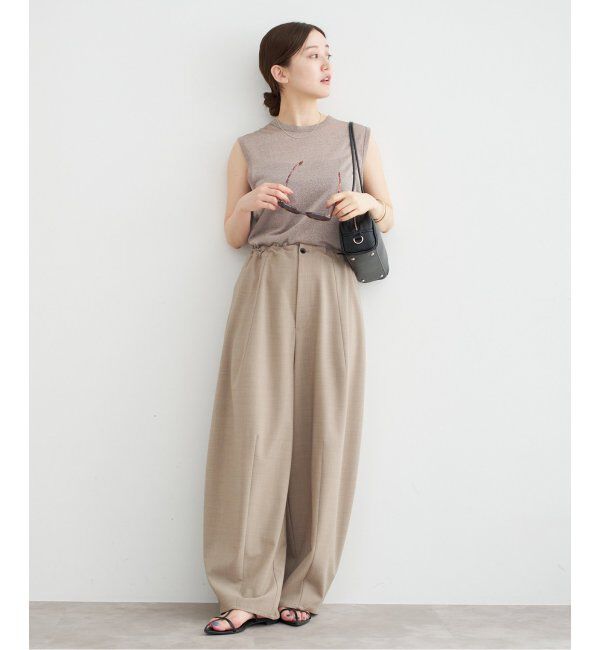 IENA「ラメ ノースリーブ」|Tシャツ・カットソー|