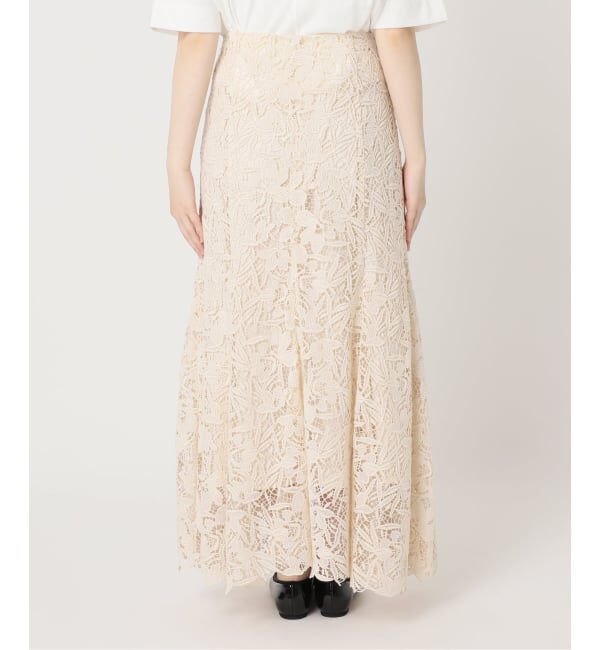 IENA「フラワーレース フレアスカート」|スカート|
