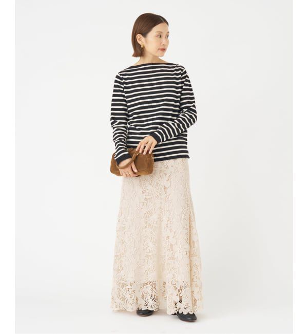 IENA「フラワーレース フレアスカート」|スカート|