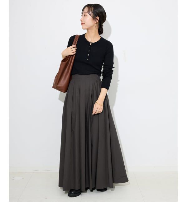 SLOBE IENA「ランダムタックボリュームスカート」|スカート|