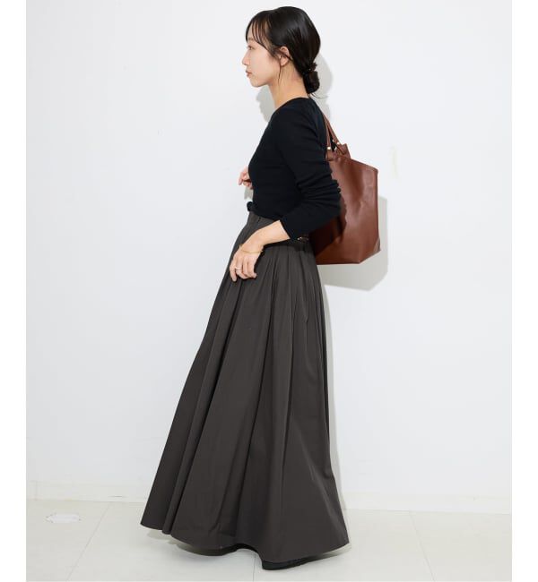 SLOBE IENA「ランダムタックボリュームスカート」|スカート|