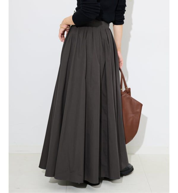 SLOBE IENA「ランダムタックボリュームスカート」|スカート|