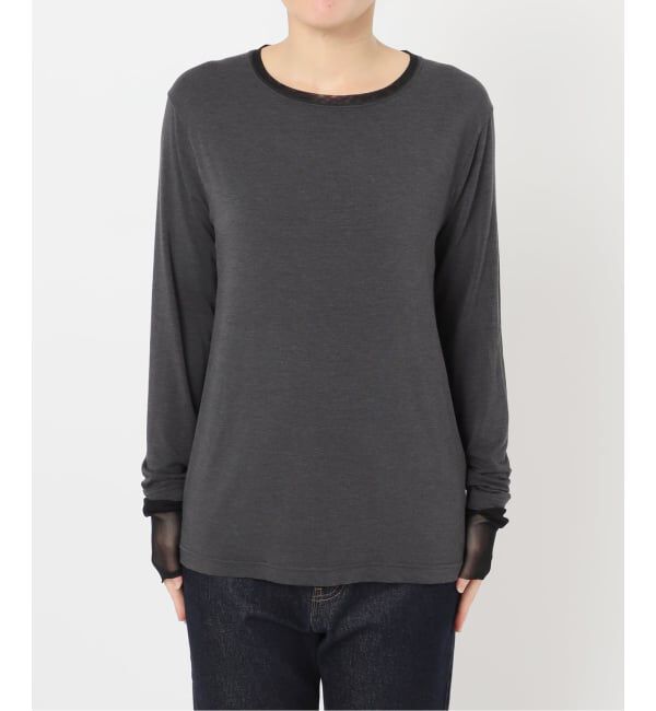 SLOBE IENA「《吸湿発熱》ウォームレイヤードスリーブロンTEE」|Tシャツ・カットソー|