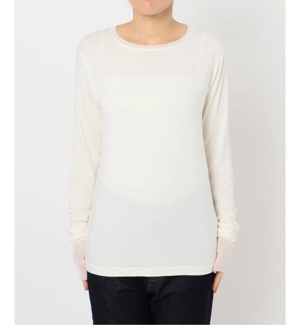 SLOBE IENA「《吸湿発熱》ウォームレイヤードスリーブロンTEE」|Tシャツ・カットソー|