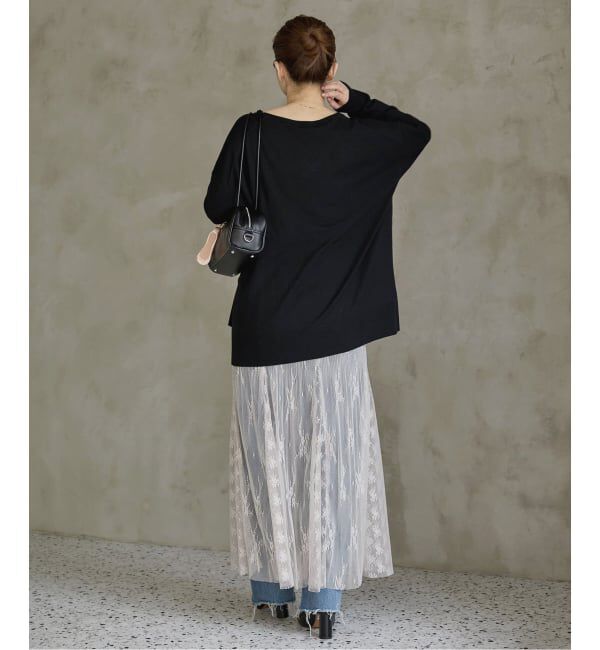 IENA「《追加》トリミングレーススカート」|スカート|