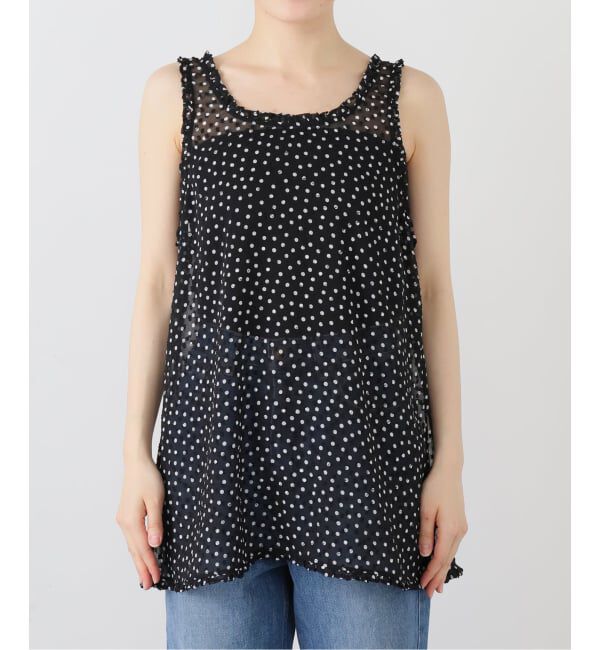 IENA LA BOUCLE「IENA LA BOUCLE シアードットタンクブラウス」|シャツ・ブラウス|