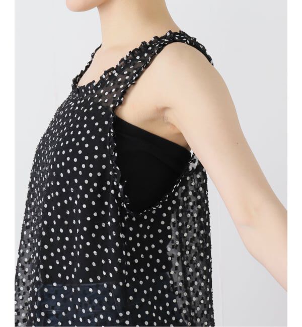 IENA LA BOUCLE「IENA LA BOUCLE シアードットタンクブラウス」|シャツ・ブラウス|