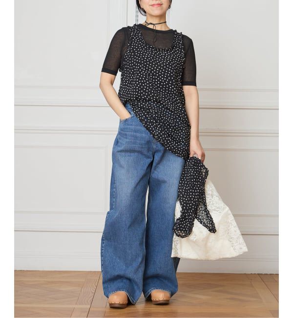 IENA LA BOUCLE「IENA LA BOUCLE シアードットタンクブラウス」|シャツ・ブラウス|