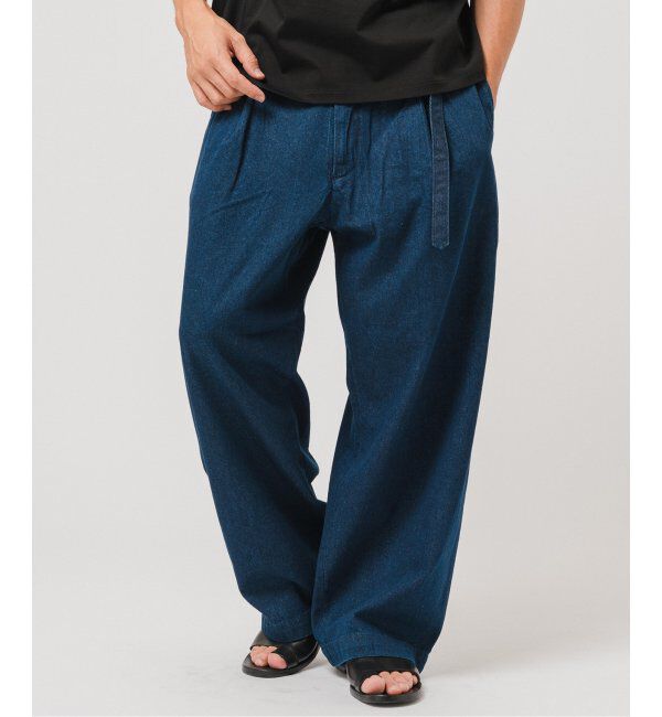 EDIFICE「LE JEAN(ルジーン) デニム ベルテッド トラウザー」|デニム|