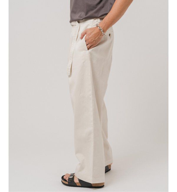 EDIFICE「LE JEAN(ルジーン) デニム ベルテッド トラウザー」|デニム|