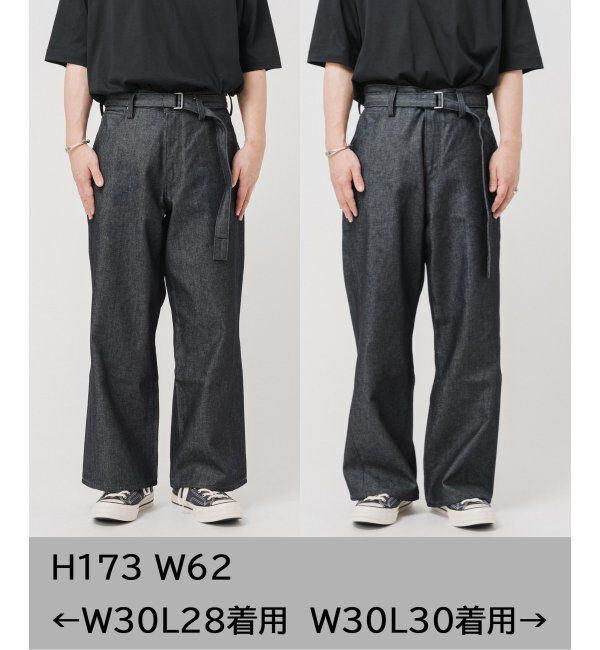 EDIFICE「LEVI&rsquo;S(R)/リーバイス(R)  別注 TWISTED BELTED デニムパンツ (L28)」|デニム|
