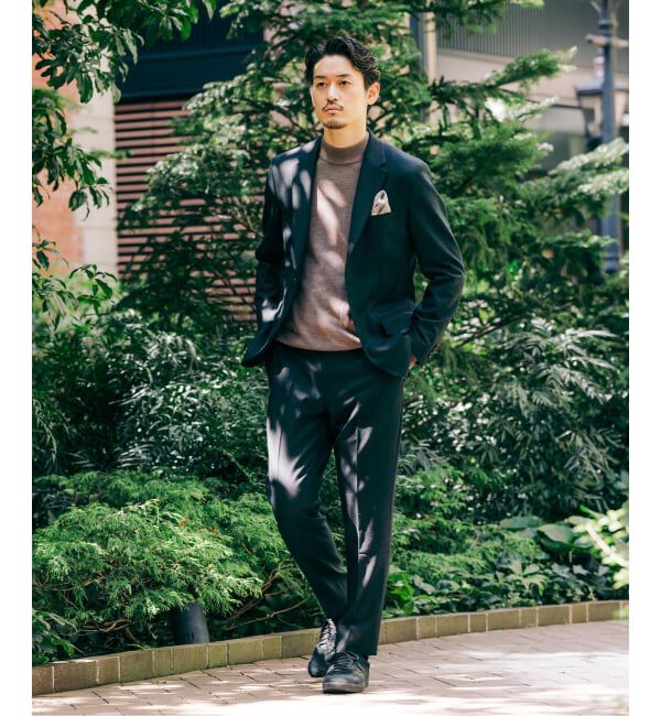 EDIFICE「SUPER 120&rsquo;s ウールサキソニー 2ボタン ジャケット【セットアップ着用可能】」|テーラードジャケット|