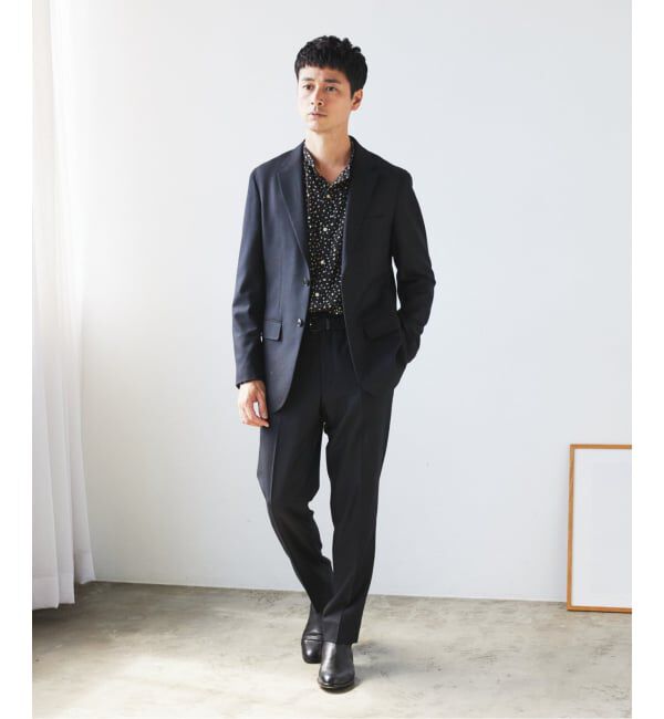 EDIFICE「SUPER 120&rsquo;s ウールサキソニー 2ボタン ジャケット【セットアップ着用可能】」|テーラードジャケット|