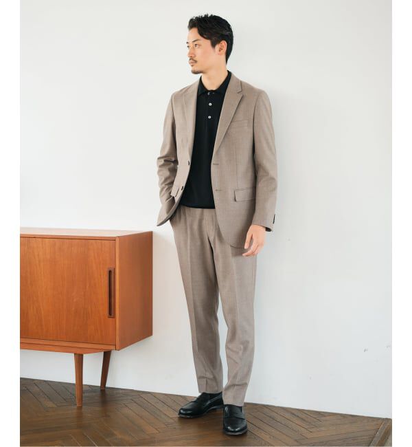 EDIFICE「SUPER 120&rsquo;s ウールサキソニー 2ボタン ジャケット【セットアップ着用可能】」|テーラードジャケット|