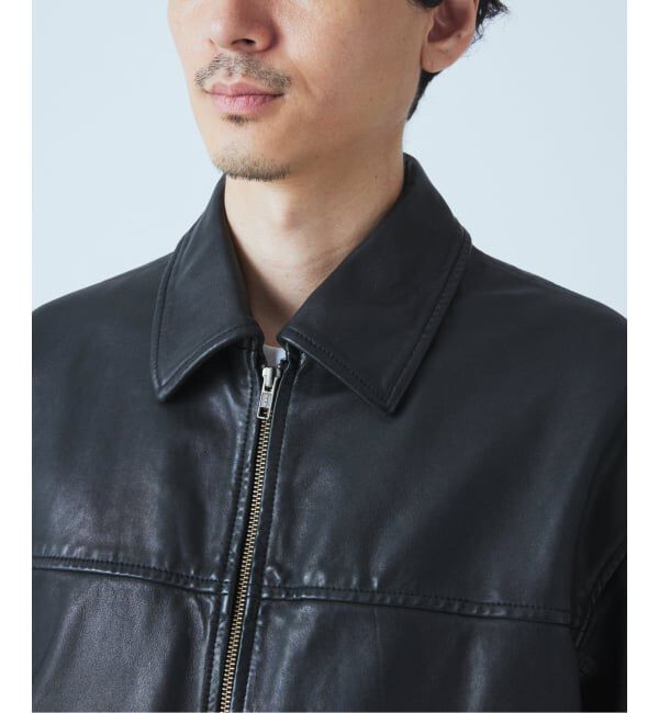 JOURNAL STANDARD「シープ レザー ウォッシュド ジップ ブルゾン」|ライダースジャケット|