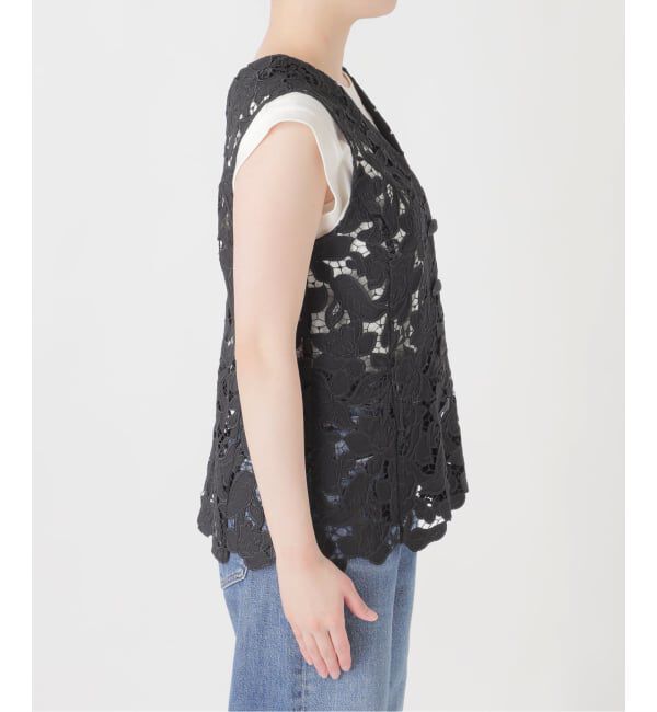 journal standard L'essage「《予約》フラワーレースベスト」|ダウンベスト・ベスト|