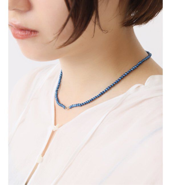 Lilas by Spick&Span「インディゴパール3mmサークルダイヤネックレス K10」|ネックレス|