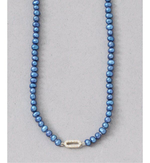 Lilas by Spick&Span「インディゴパール3mmサークルダイヤネックレス K10」|ネックレス|